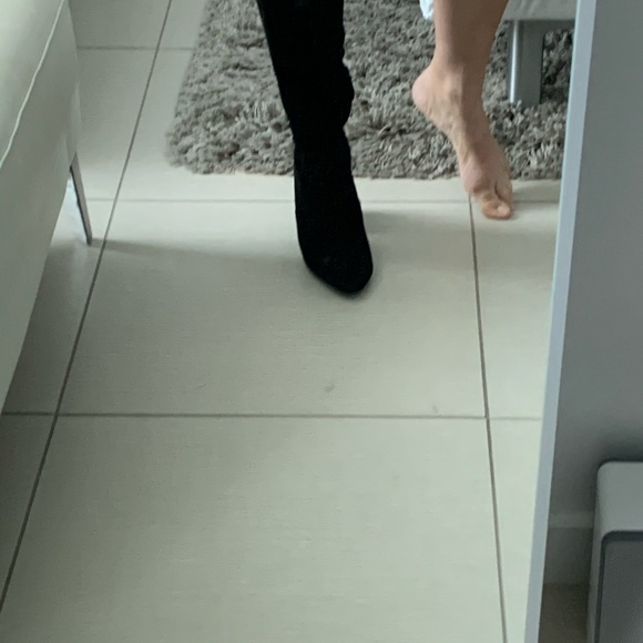 Cole Haan black suede side over the knee boot. - Picture 4 of 8